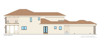 Valhalla House Plan left elevation