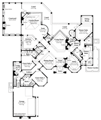 Andros Island Main Level Floor Plan - Plan # 6927_M