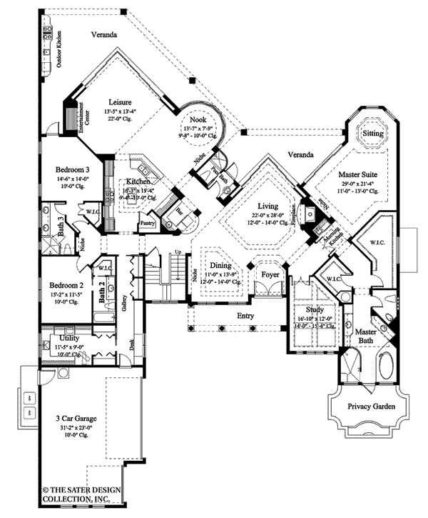 Saraceno-Main Level Floor Plan-#6929