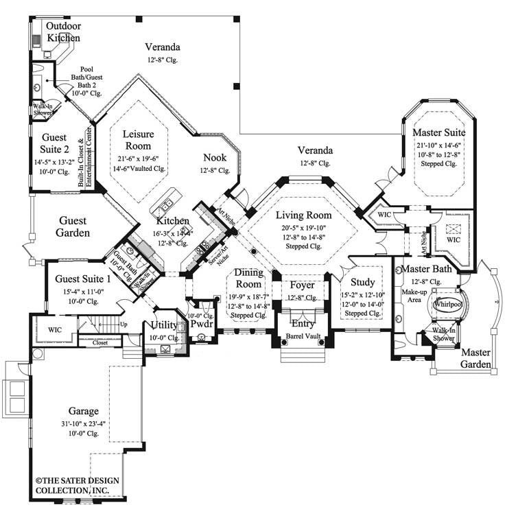 martinique-main level floor plan-#6932