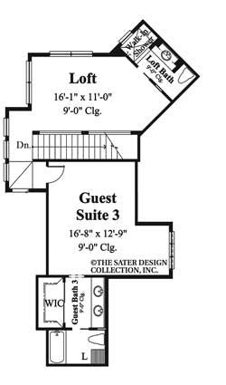 martinique-upper level floor plan-#6932