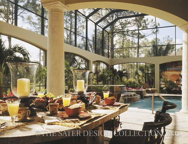 Casa Bellisima-Rear Exterior- Plan #6935