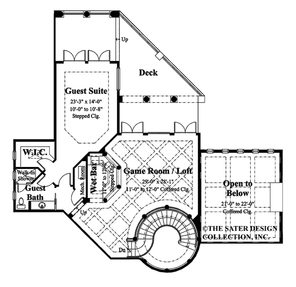 Casa Bellisima- Upper Level Floor Plan -#6935