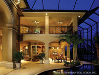 Ristano Home Plan Rear Deck and Pool View #6939