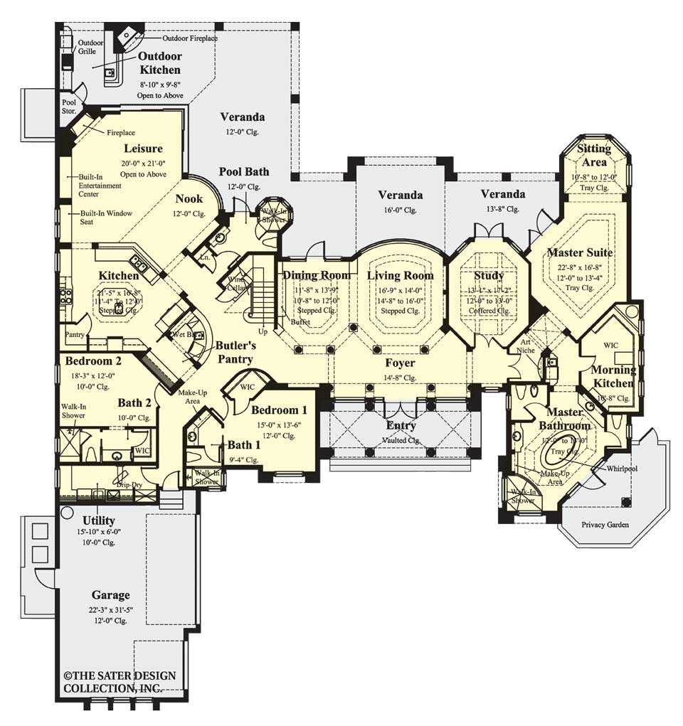 Ristano Home Plan - Main Level Floor Plan
