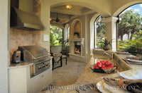 Pontedera Home Exterior Rear Grill - Plan #6943