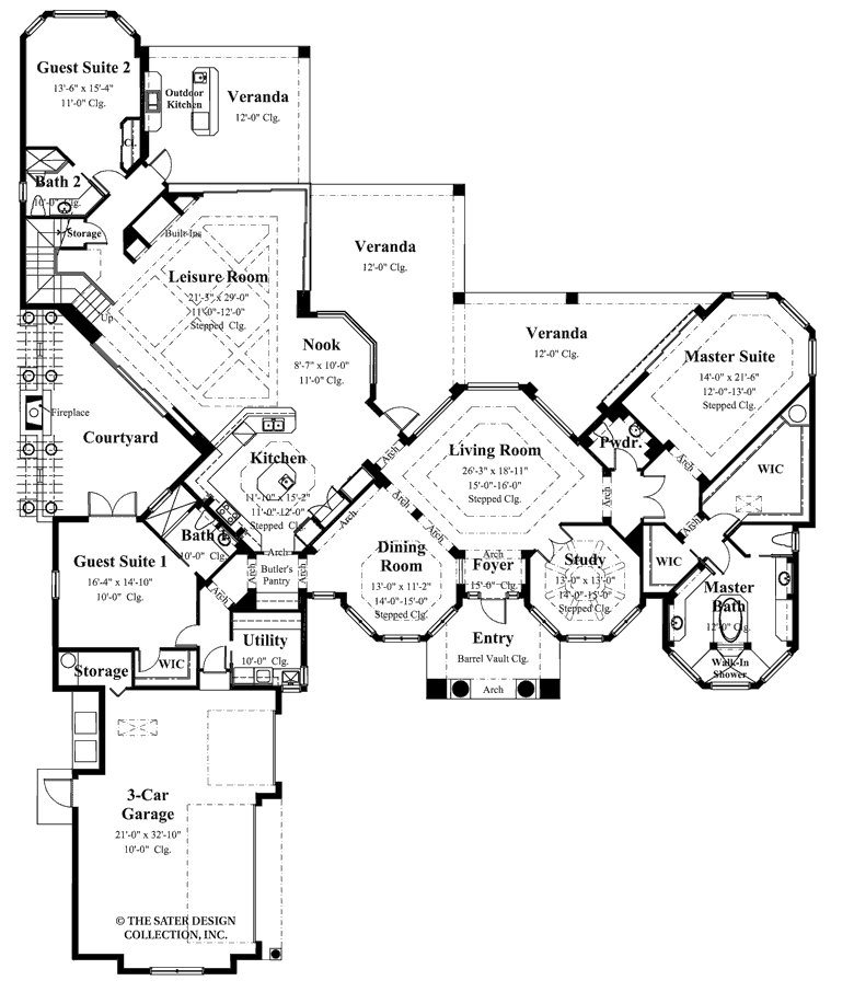 gambier court-main level floor plan-plan 6948