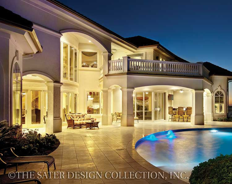 Padova-Rear Elevation-Plan #6962