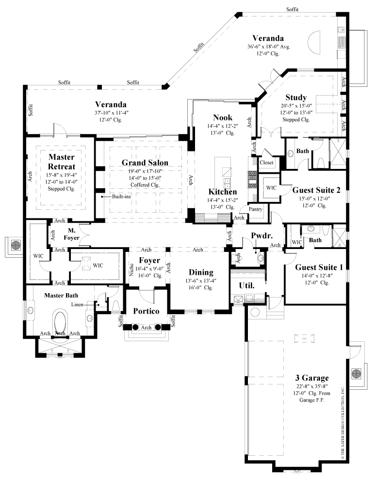 barletta main floor plan - plan #6964
