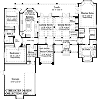 Ashton Oaks Main Floor Plan -Plan #7004