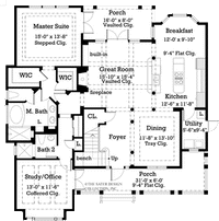 Lanchester-Main Level Floor Plan- #7007