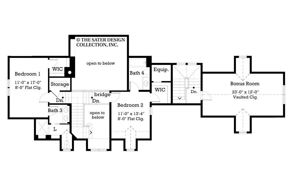 Fox Hollow Upper Level Floor Plan