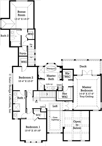 Kenton Farms- Upper Level Floor Plan #7016