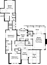 Maravella-Upper Level Floor Plan #7018