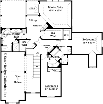 Remy Court Home - Upper Level Floor Plan #7021