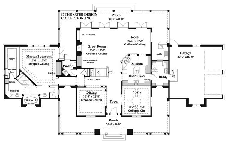 ansel arbor-main level floor plan-plan #7023