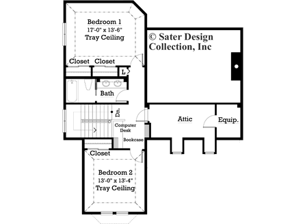 Bricewood Home Plan - Upper Level Floor Plan -#7025