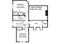 Bricewood Home Plan - Upper Level Floor Plan -#7025