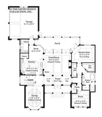 Julian Home - Main Level Floor Plan -#7026