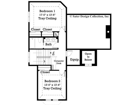 Julian- Upper Level Floor Plan -#7026