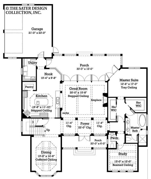 Ashley-Main Level Floor Plan-#7027