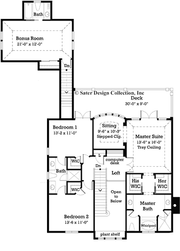 kendall-upper level floor plan-7028