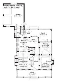 Orlina-Main Level Floor Plan- #7030