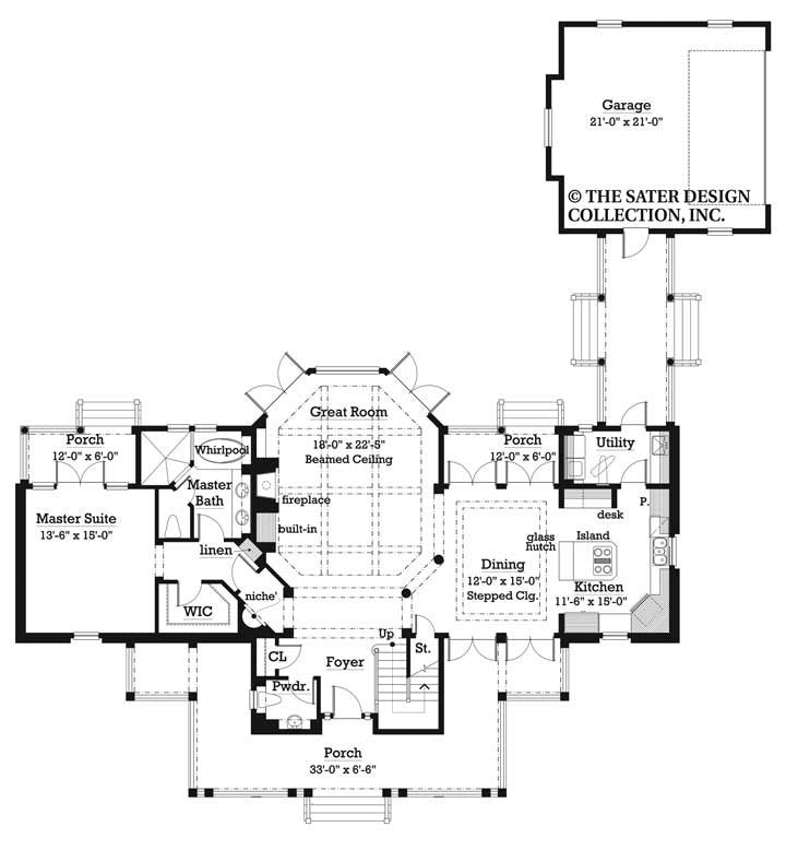 Brantley Pines- Main Level Floor Plan -#7033