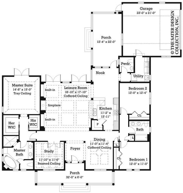 Somerville-Main Level Floor Plan-#7034