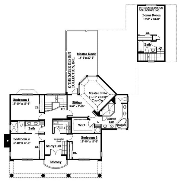 Vincent-Upper Level Floor Plan-#7038 
