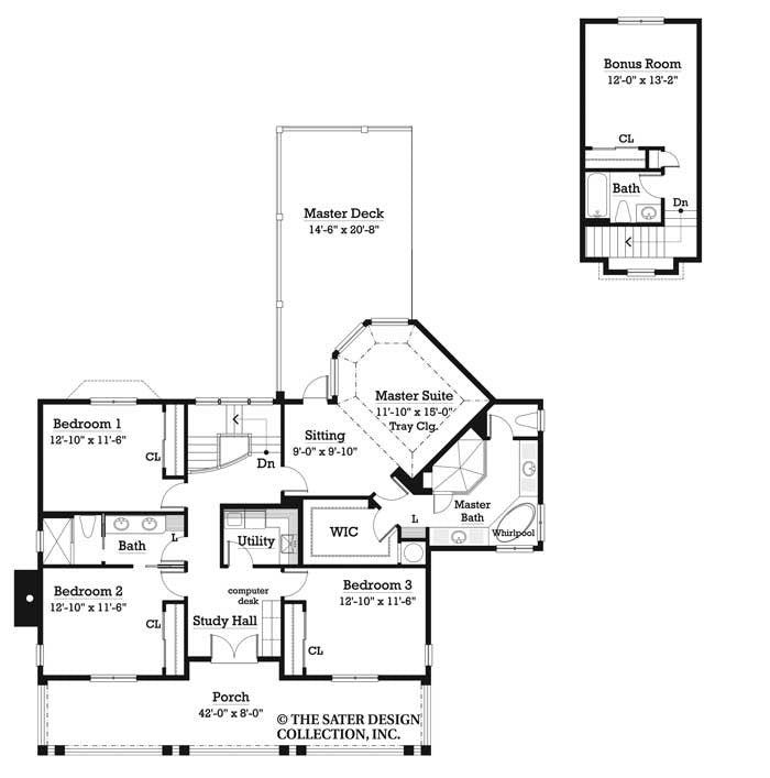 chilton hills-upper level floor plan-#7039