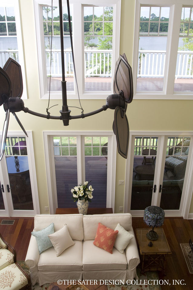 Oak Island Home Plan 7062 Greatroom from above 2