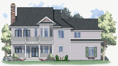 Hawthorne-Rear Elevation-Plan #7072