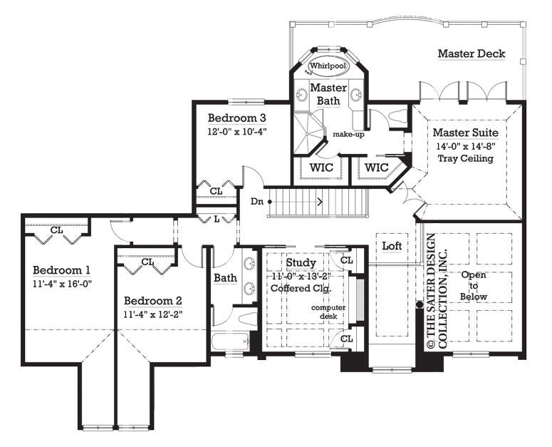 Hawthorne-Upper Level Floor Plan-#7072