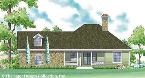 Laurel Lake-Rear Elevation-Plan #7075