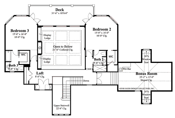 Cadenwood-Upper Level Floor Plan-Plan #7076
