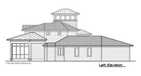 Buttercup House Plan, left elevation