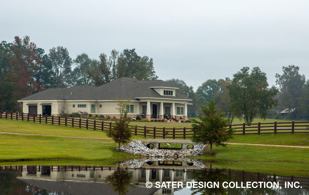 Bayberry Lane House Plan left elevation photo