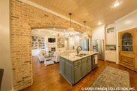 Bayberry Lane House Plan kitchen views to great room