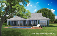 Oakleigh Court-Farmhouse Rear Elevation-Plan #7086