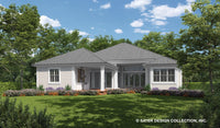 Cedar Cove Creek Farmhouse Plan Rear Elevation