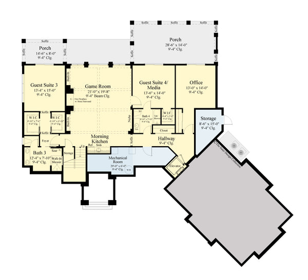 Woodlands basement floor plan