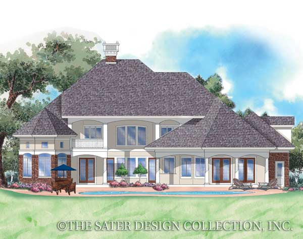 Royal Country Down-Rear Elev-Plan #8001