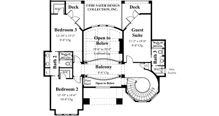 Clarissant-Upper Level Floor Plan-Plan #8002