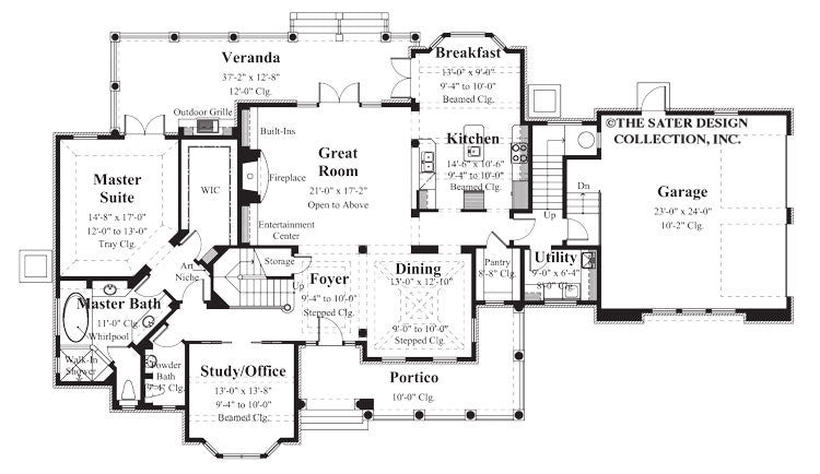 Channing-Main Level Floor Plan #8005