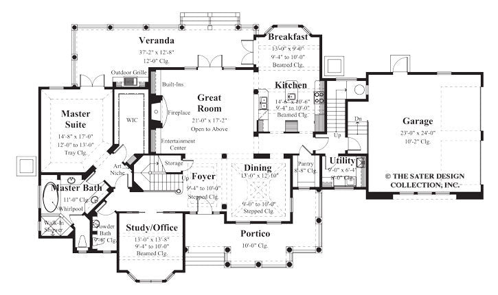 berkley home main level floor plan - plan #8006