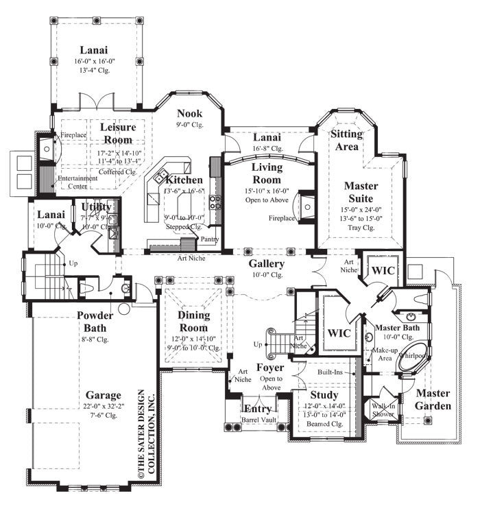 Capucina- Main Level Floor Plan -#8010