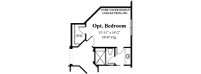 San Lorenzo-Optional Bedroom Floor Plan-Plan #8014