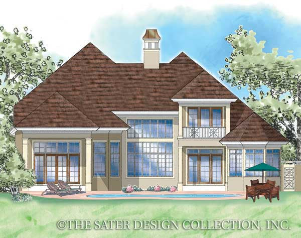 San Lorenzo-Rear Elevation-Plan #8014