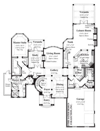 Burke House- Main Level Floor Plan -#8015